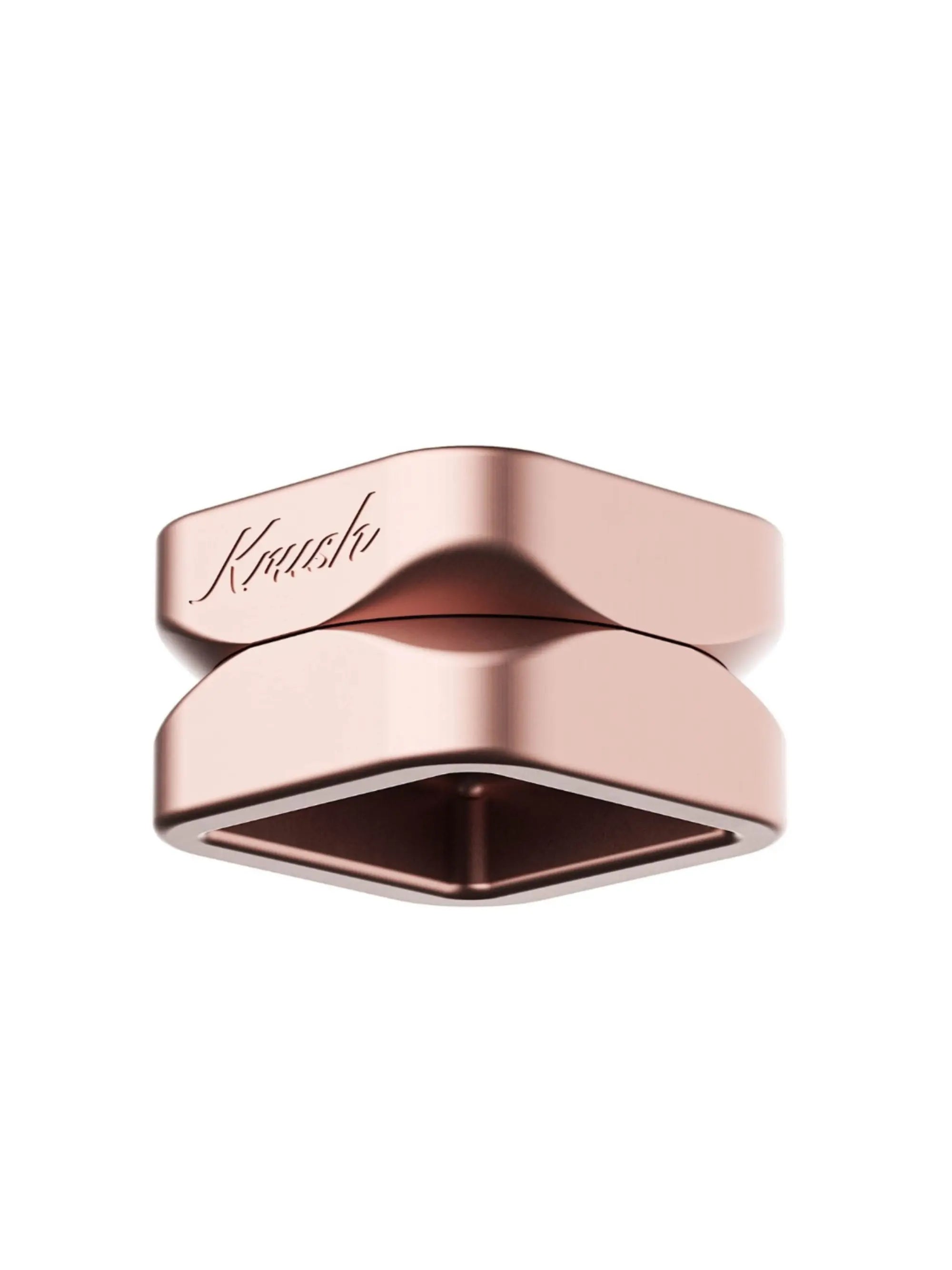 Krush Kube 2.0 Rose Gold Grinder – 2-teiliges Aluminium, Cube-Design, kompakt und robust