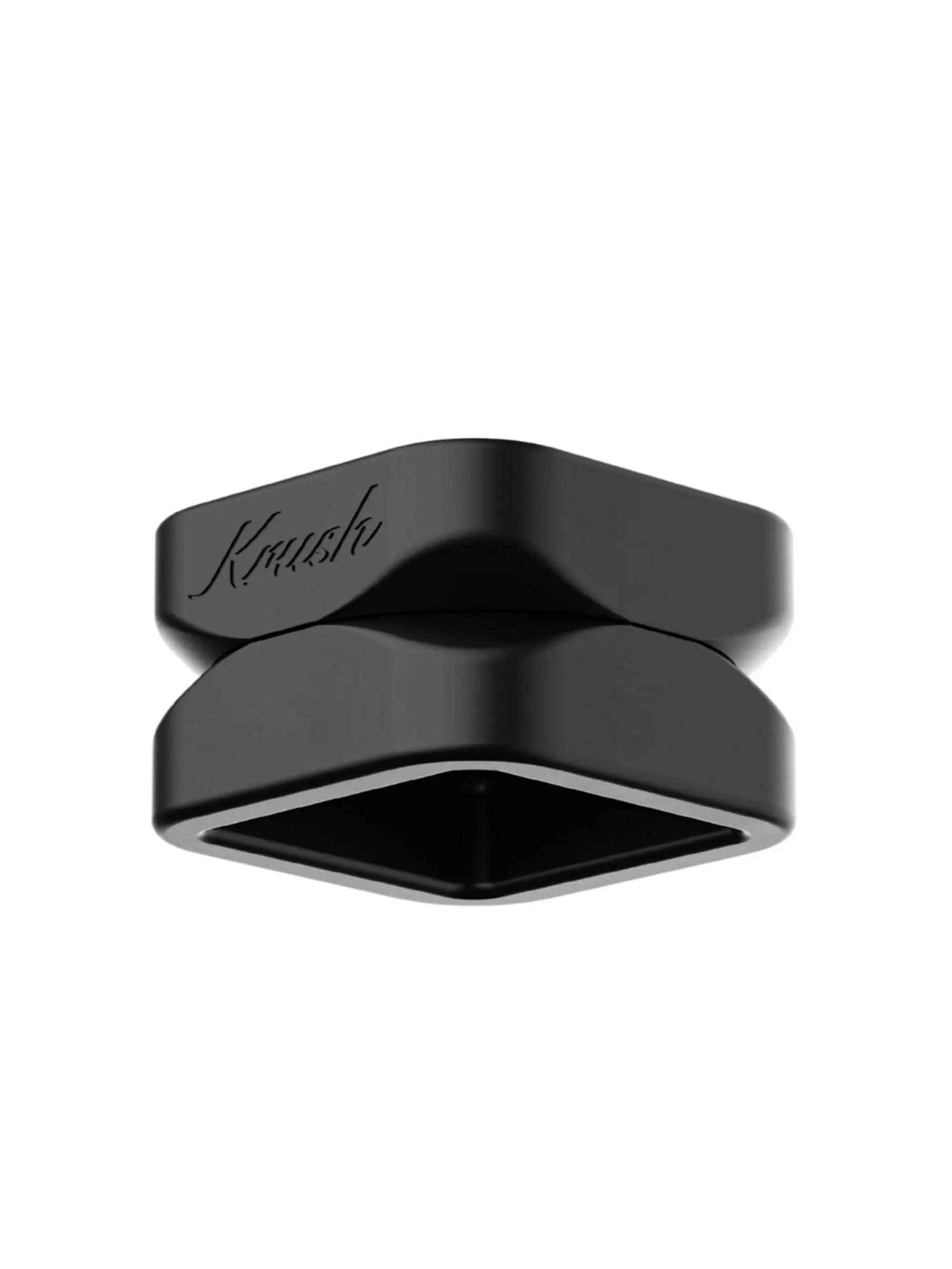 Krush Kube 2.0 Schwarz Grinder – 2-teiliges Aluminium, Cube-Design, robust und leicht zu reinigen