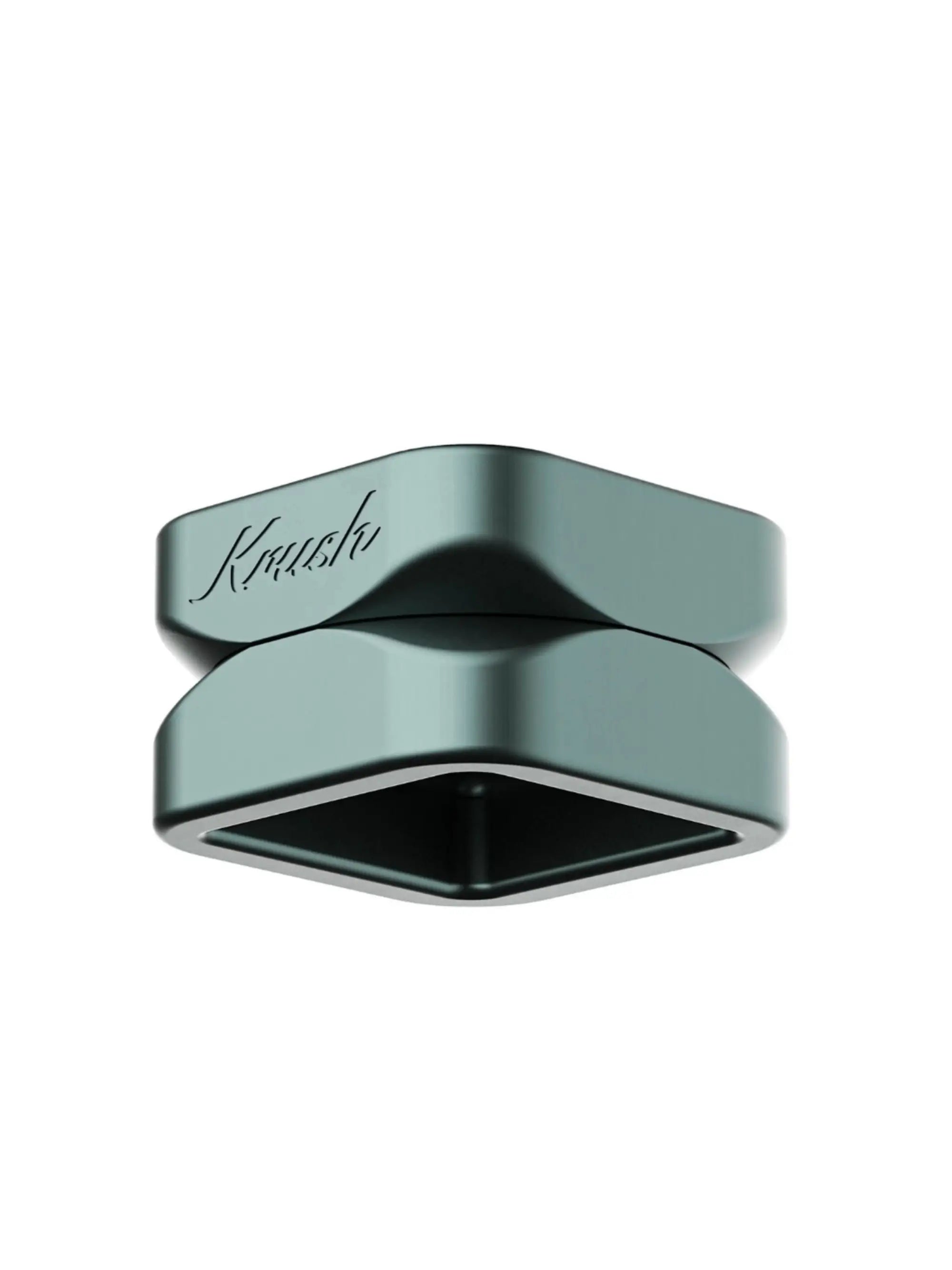 Krush Kube 2.0 Space Grey Grinder – 2-teiliges Aluminium, Cube-Design, kompakt und langlebig