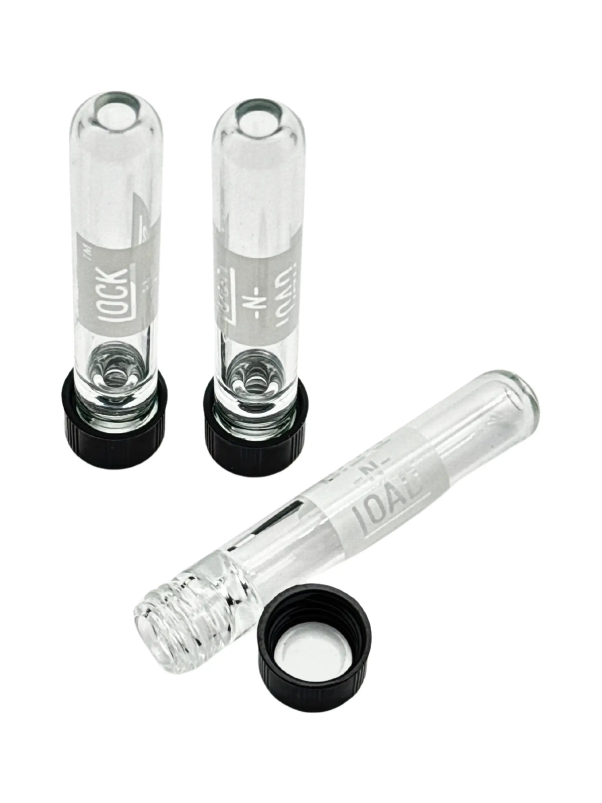 Lock N Load 9 mm Hand-Glaspfeife aus Borosilikatglas