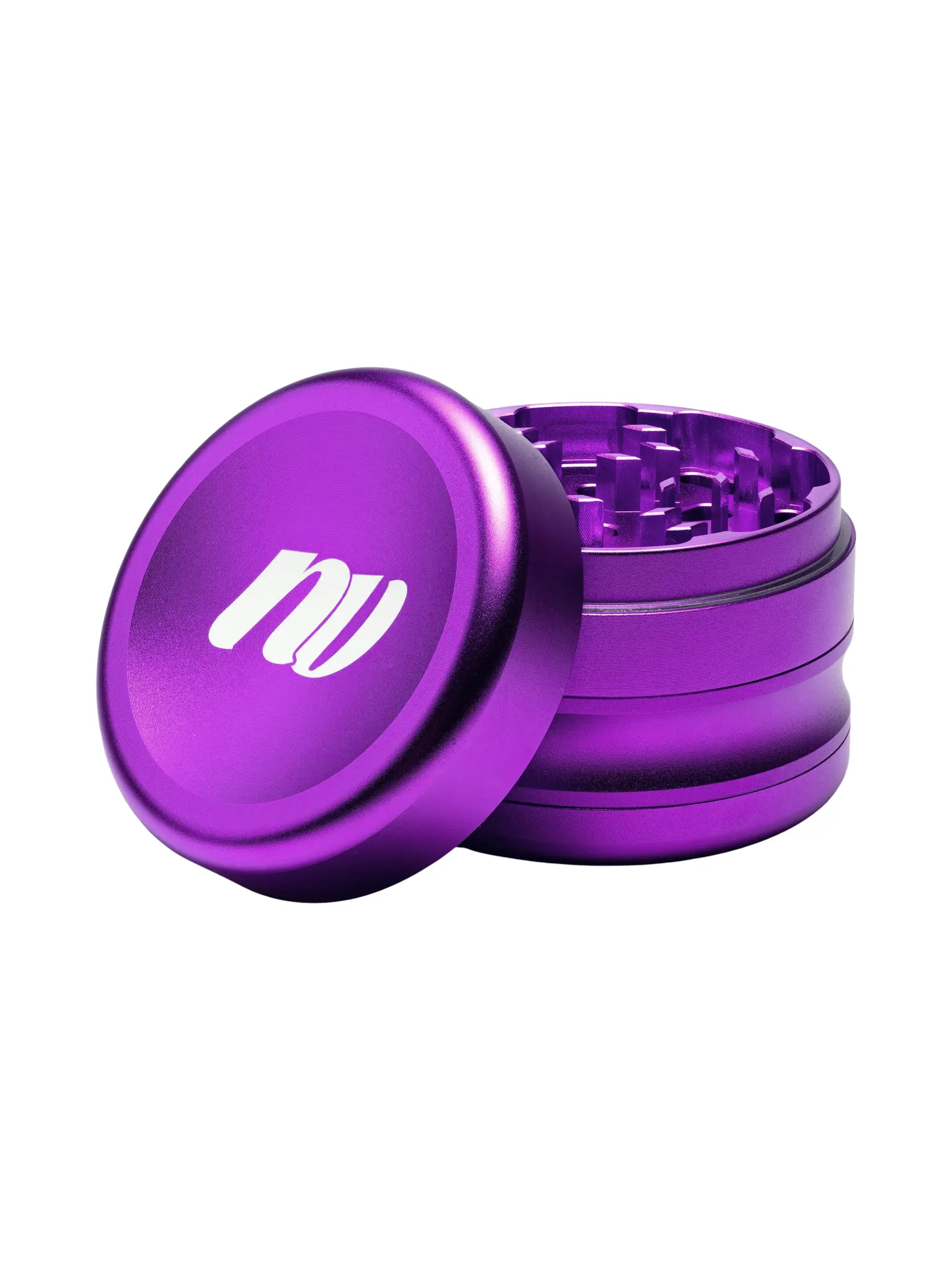 Geschlossener NV Diamond Grinder Ø 40 mm aus eloxiertem Aluminium – robust, handlich und perfekt für gleichmäßiges Mahlen.