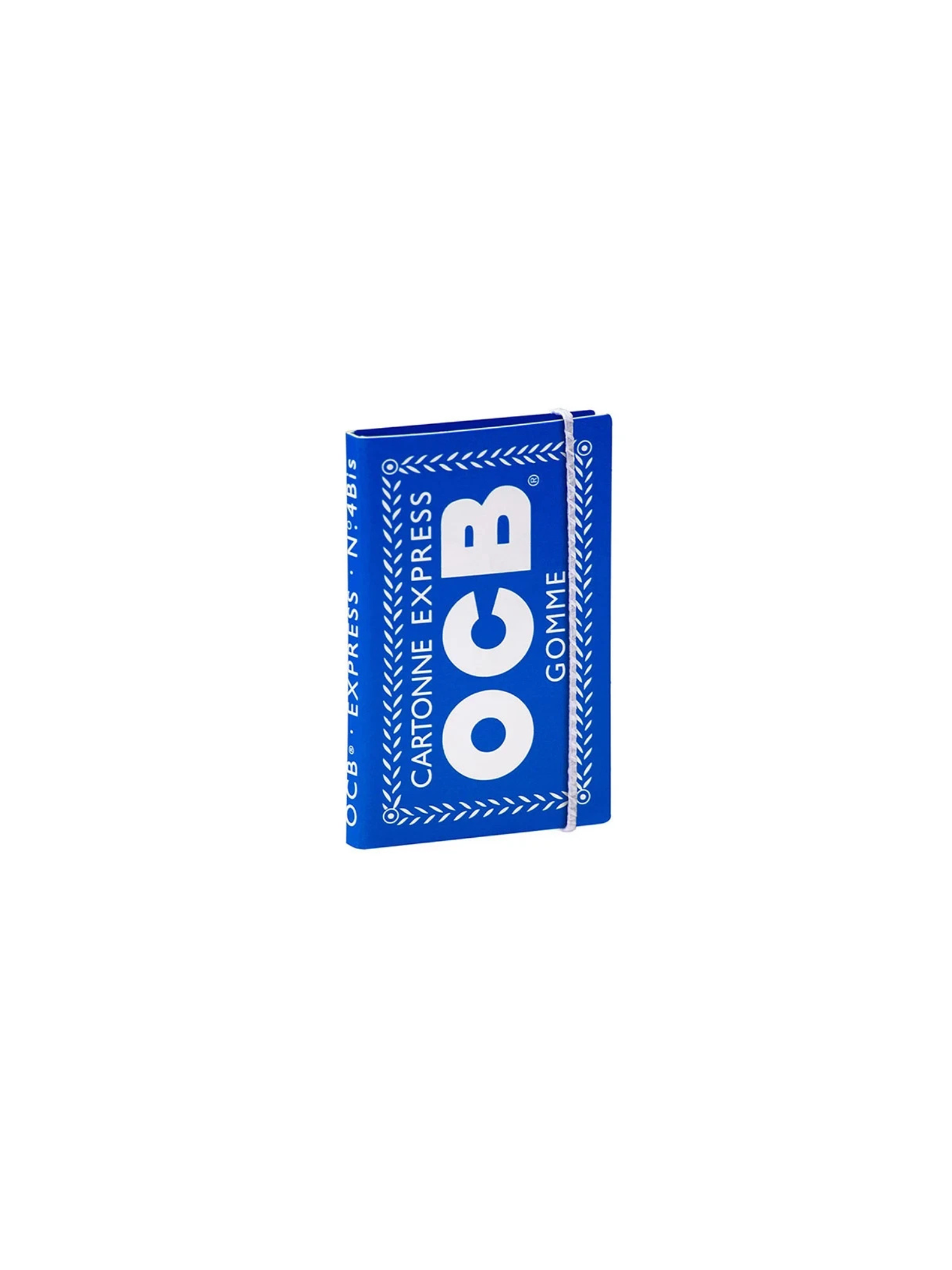 OCB Blau Rolling Papers mit Gummizug in Box mit 25 Heften aus 100 Prozent pflanzlichen Naturfasern und 100 Blättern pro Heft.
