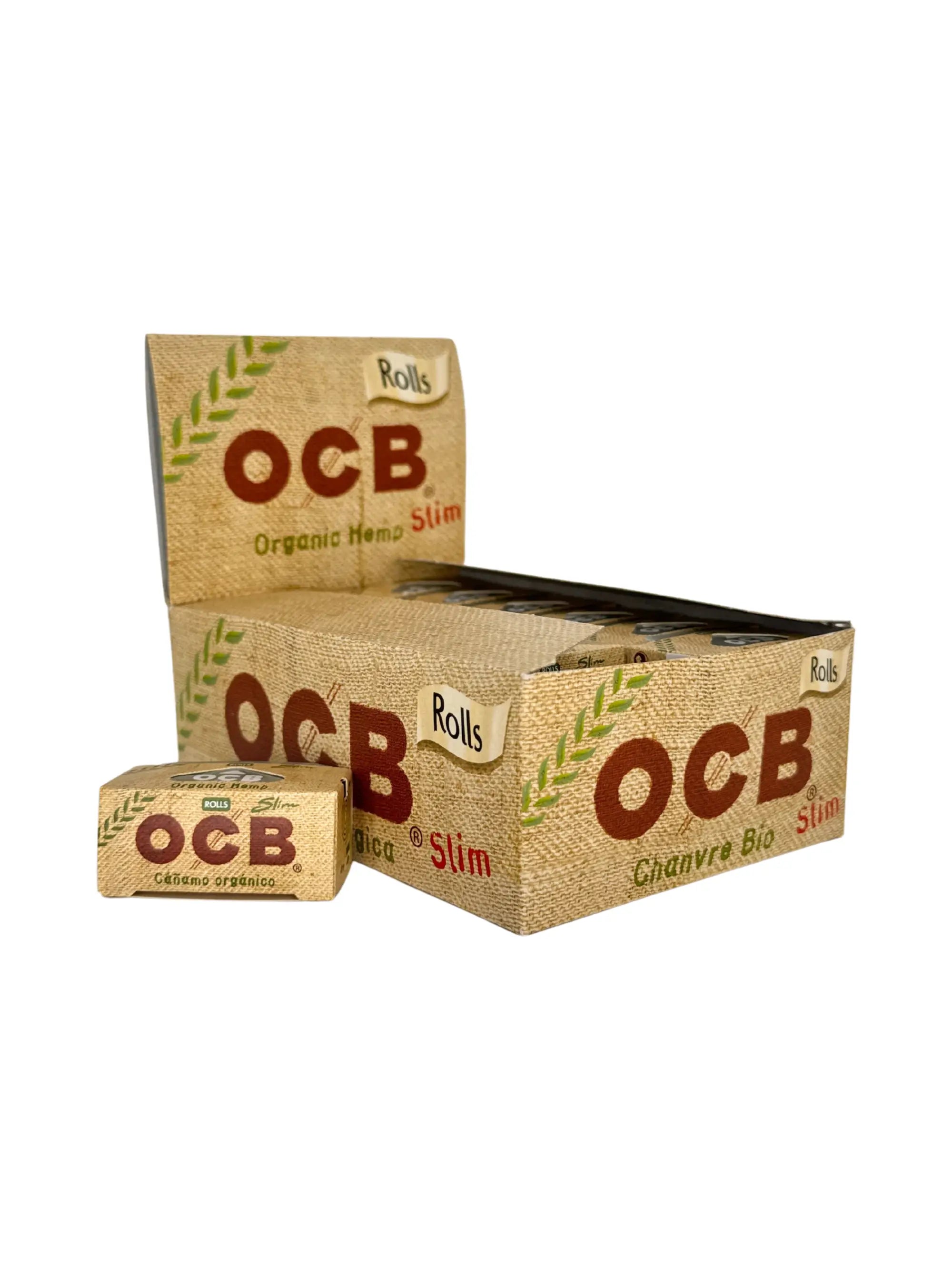 OCB Organic Hemp Slim Roll im Slim-Format – trennbares Paper ohne Zusätze