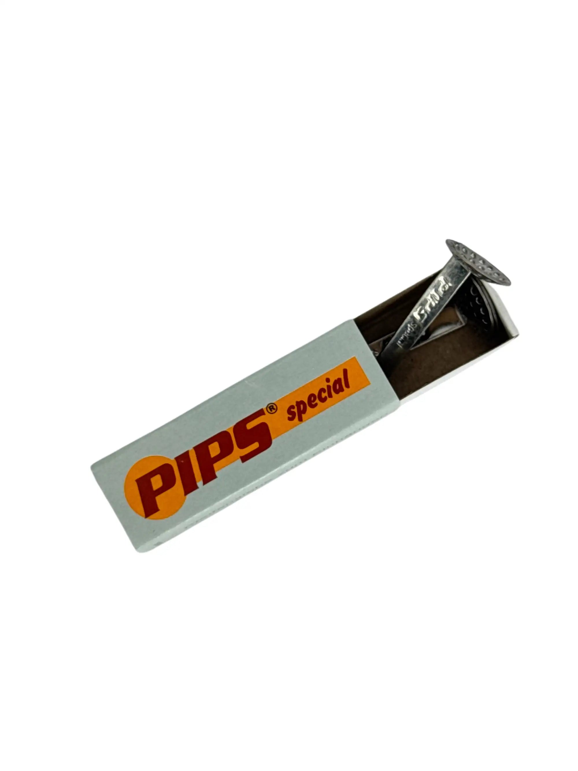 Pips Siebe geöffnet – Packung mit einem Sieb herausgezogen, zeigt robuste Edelstahlqualität“ 

