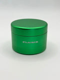 Plaisir Aluminium Grinder 63 mm in Grün mit innovativer zahnloser Mahlstruktur