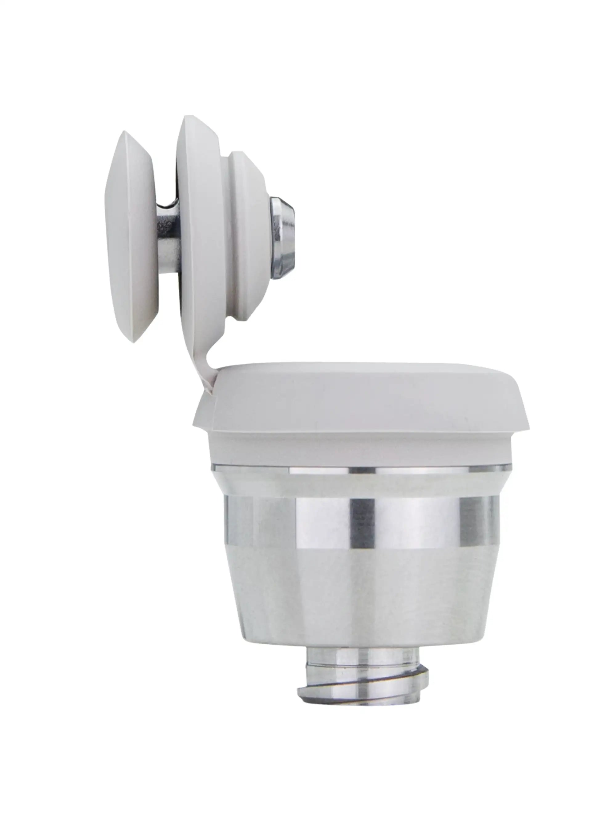 Detailansicht der Puffco Joystick Cap Cloud Grey mit 360-Grad-Airflow-Steuerung