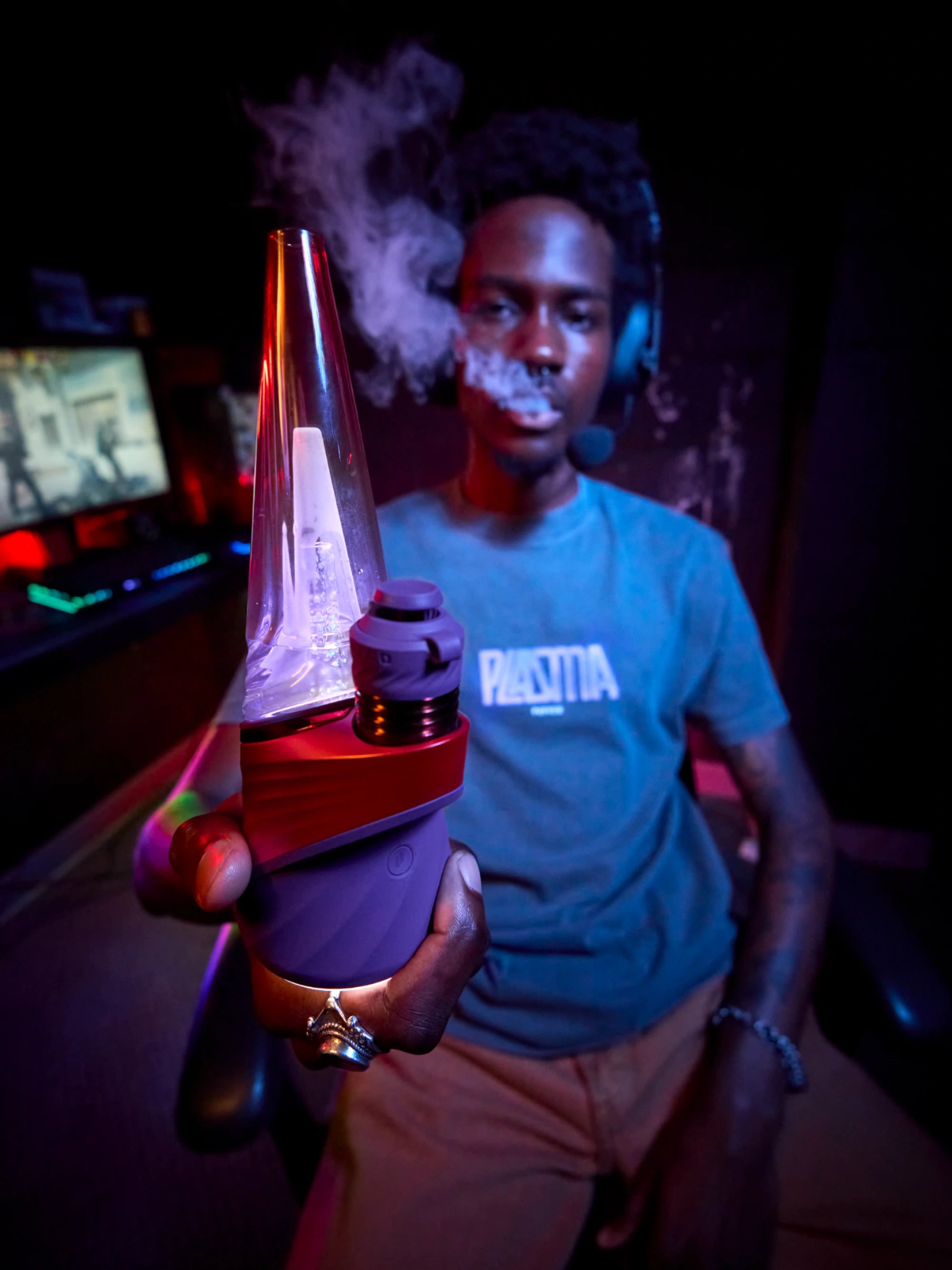 Puffco New Peak Pro 3D XL Plasma Limited Edition im Einsatz