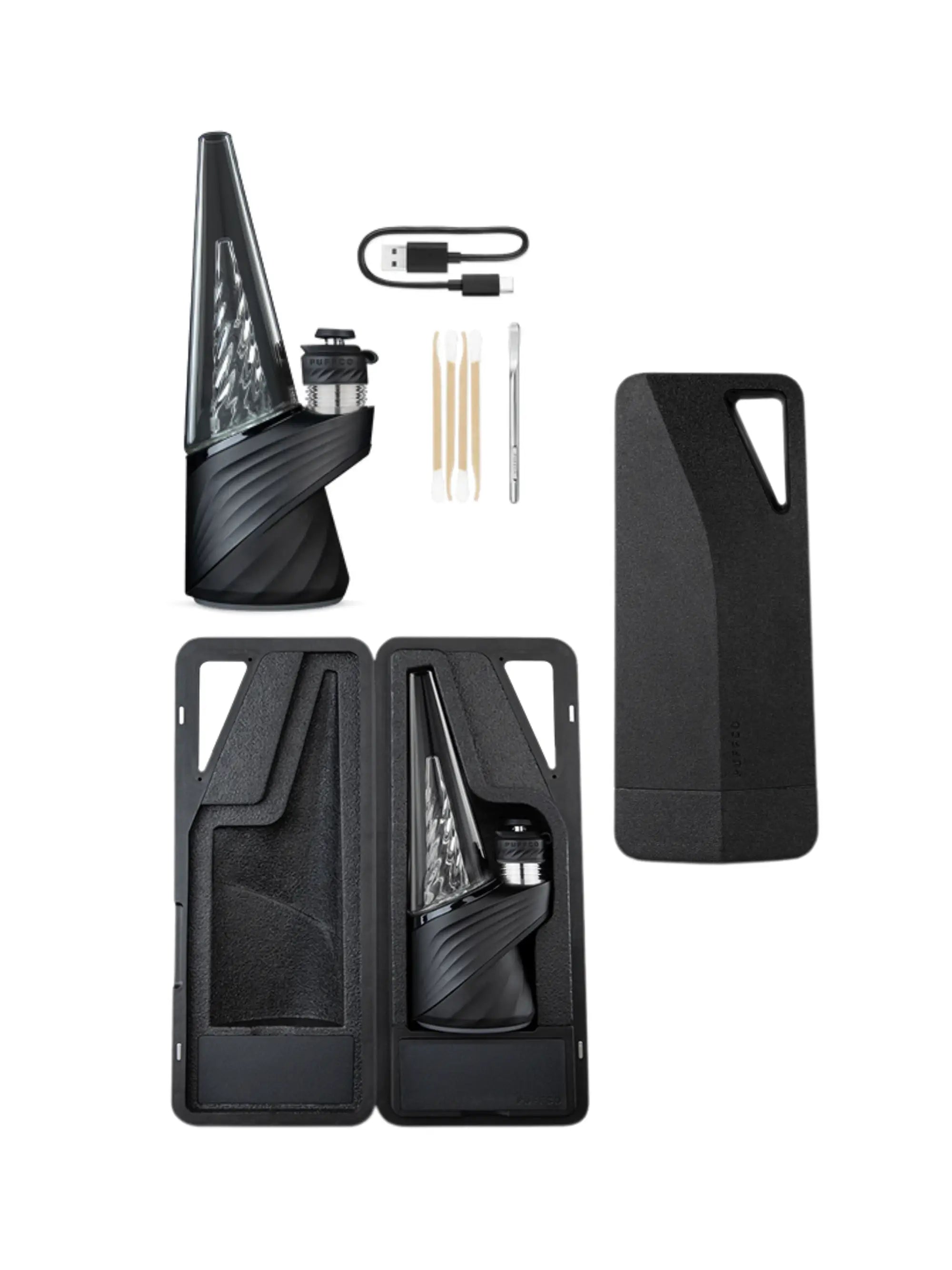 Komplettes Puffco Peak Pro 3DXL Onyx Set mit Zubehör