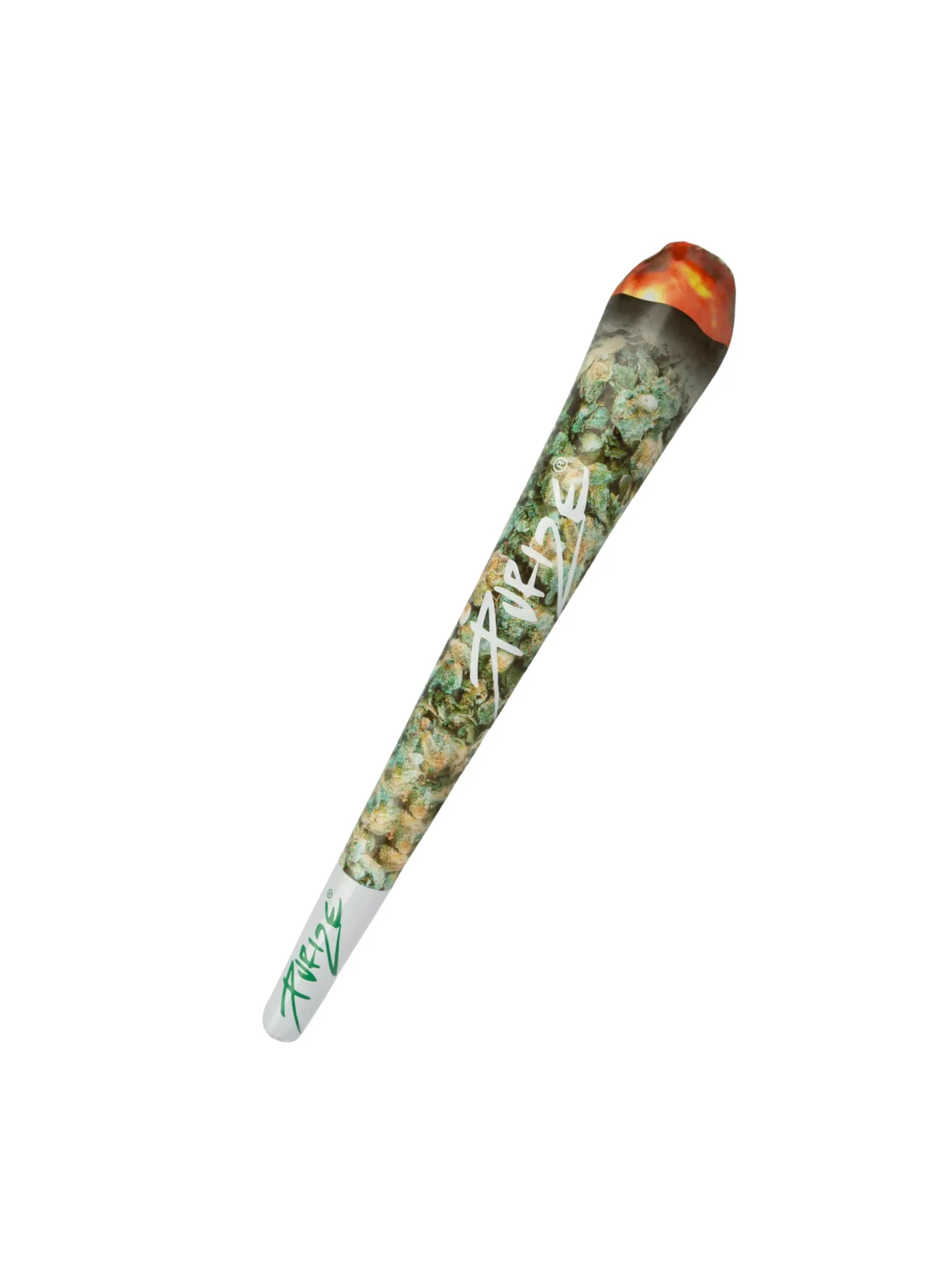 Aufblasbarer PURIZE Jibbit Small in 1,20 m Höhe aufgestellt als Dekoration auf einem Festival oder Event, leuchtend und auffällig.