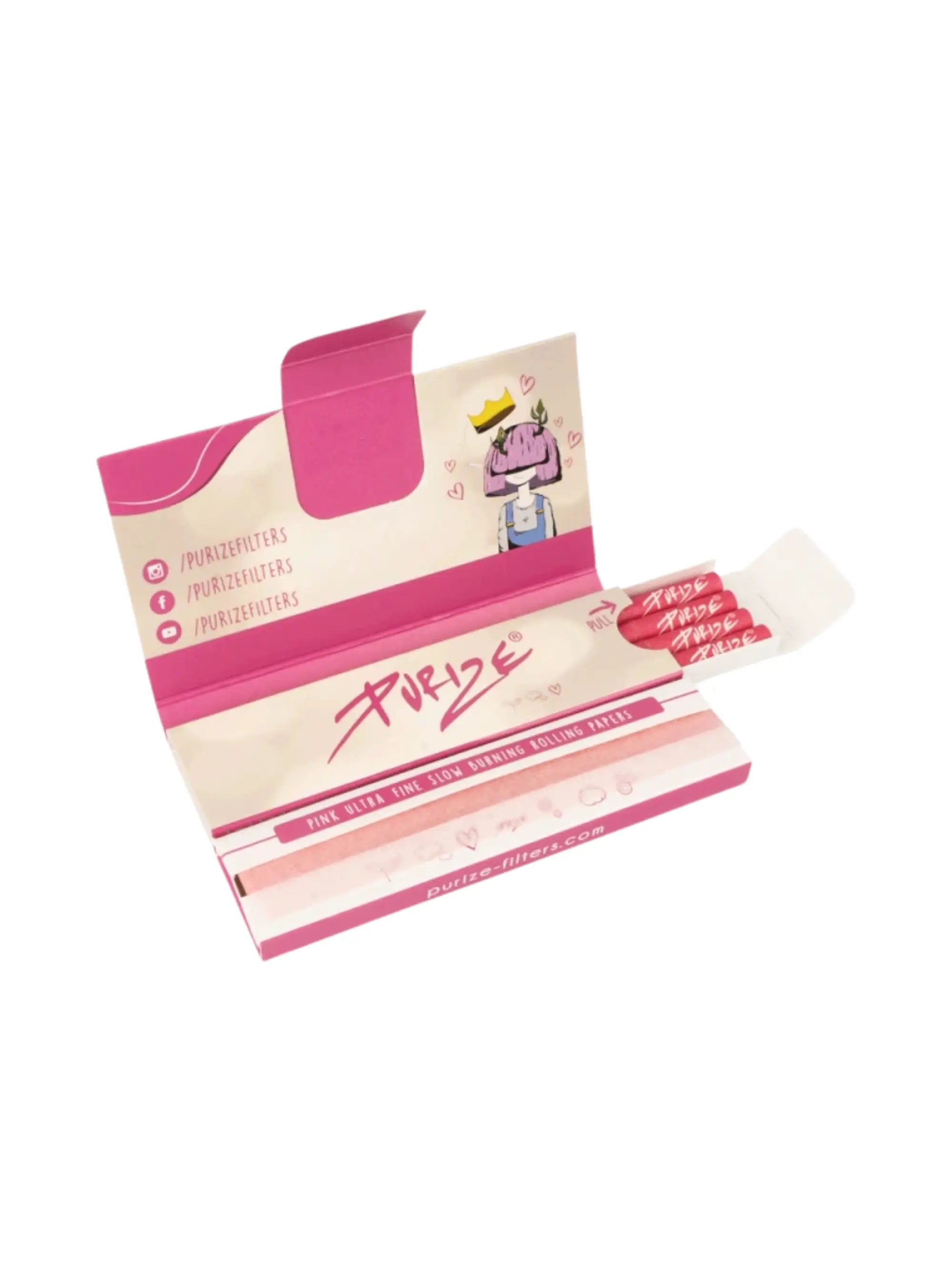PURIZE Papes'n'Tips Pink Einzelpackung geöffnet