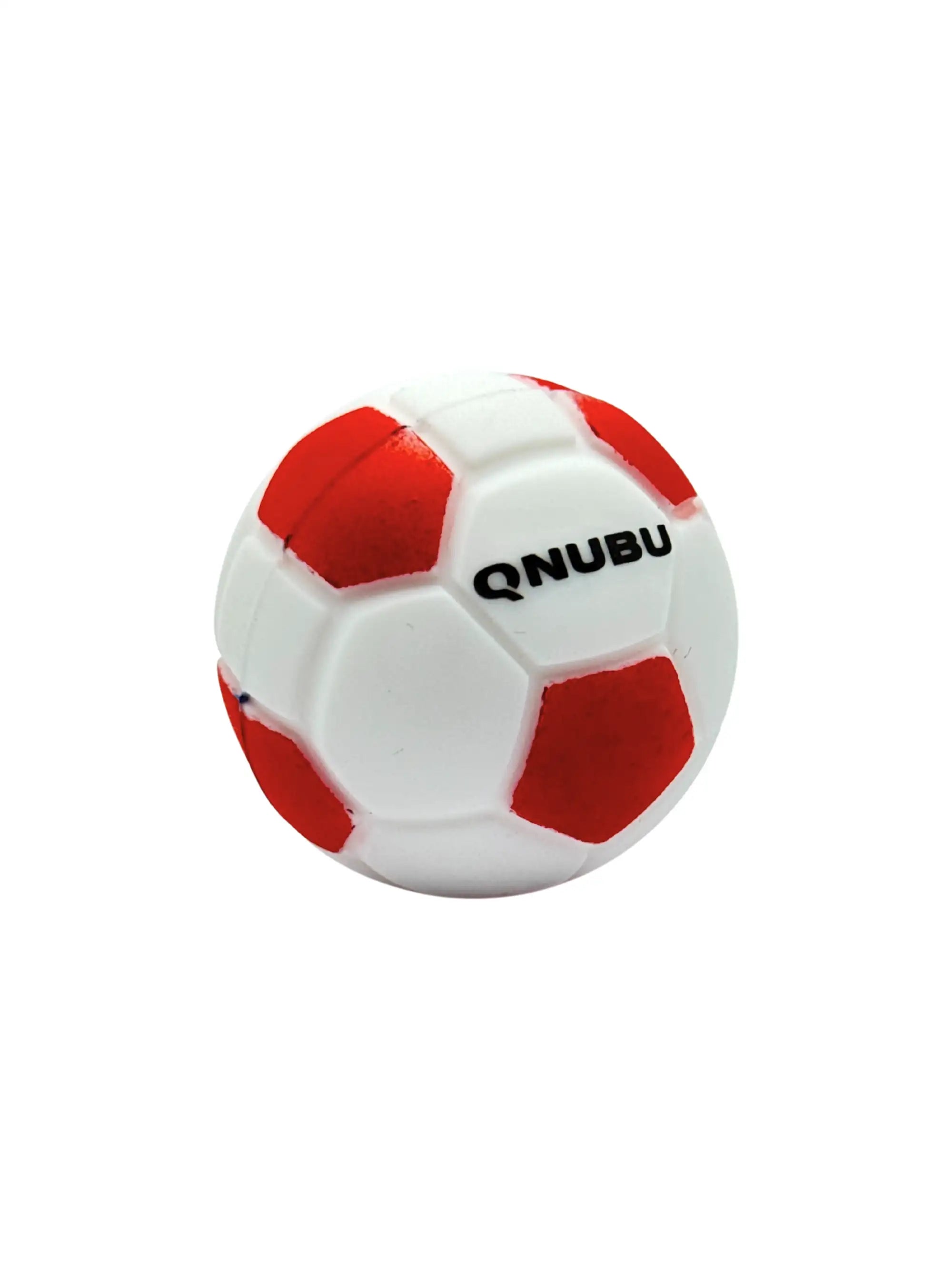 Qnubu Silikonbehälter Fußball-Form Weiß Rot – flexibler Behälter für Wax, Öl und Konzentrate, leicht zu reinigen und wiederverwendbar.