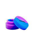 Qnubu Silikonbehälter Rosa Blau – lebensmittelechter, flexibler Behälter zur Aufbewahrung von Wax, Öl und Konzentraten, leicht zu reinigen und wiederverwendbar.