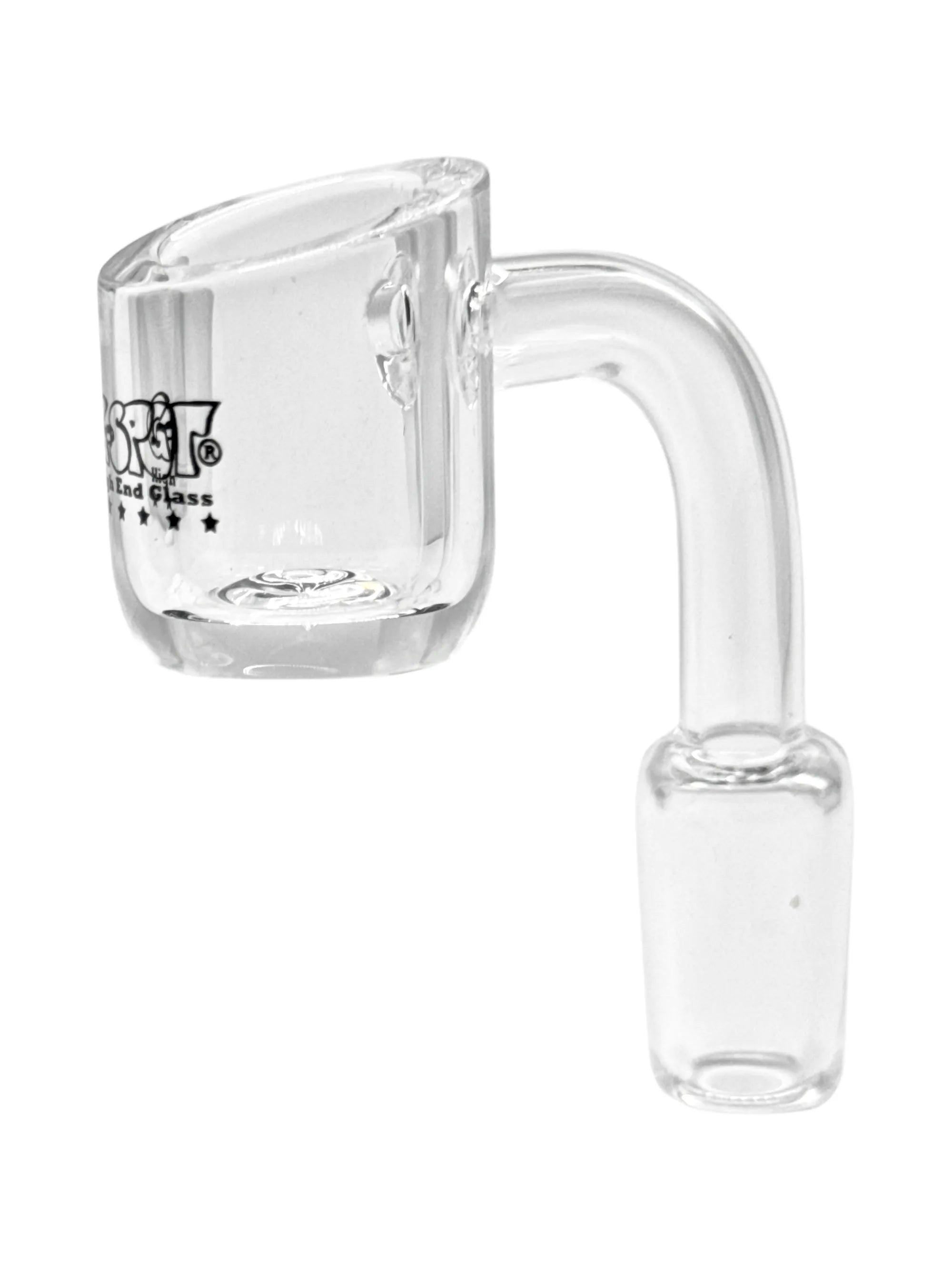 G-SPOT Quarzbanger NS14.5 aus 4 mm starkem Quarzglas mit 90°-Winkel