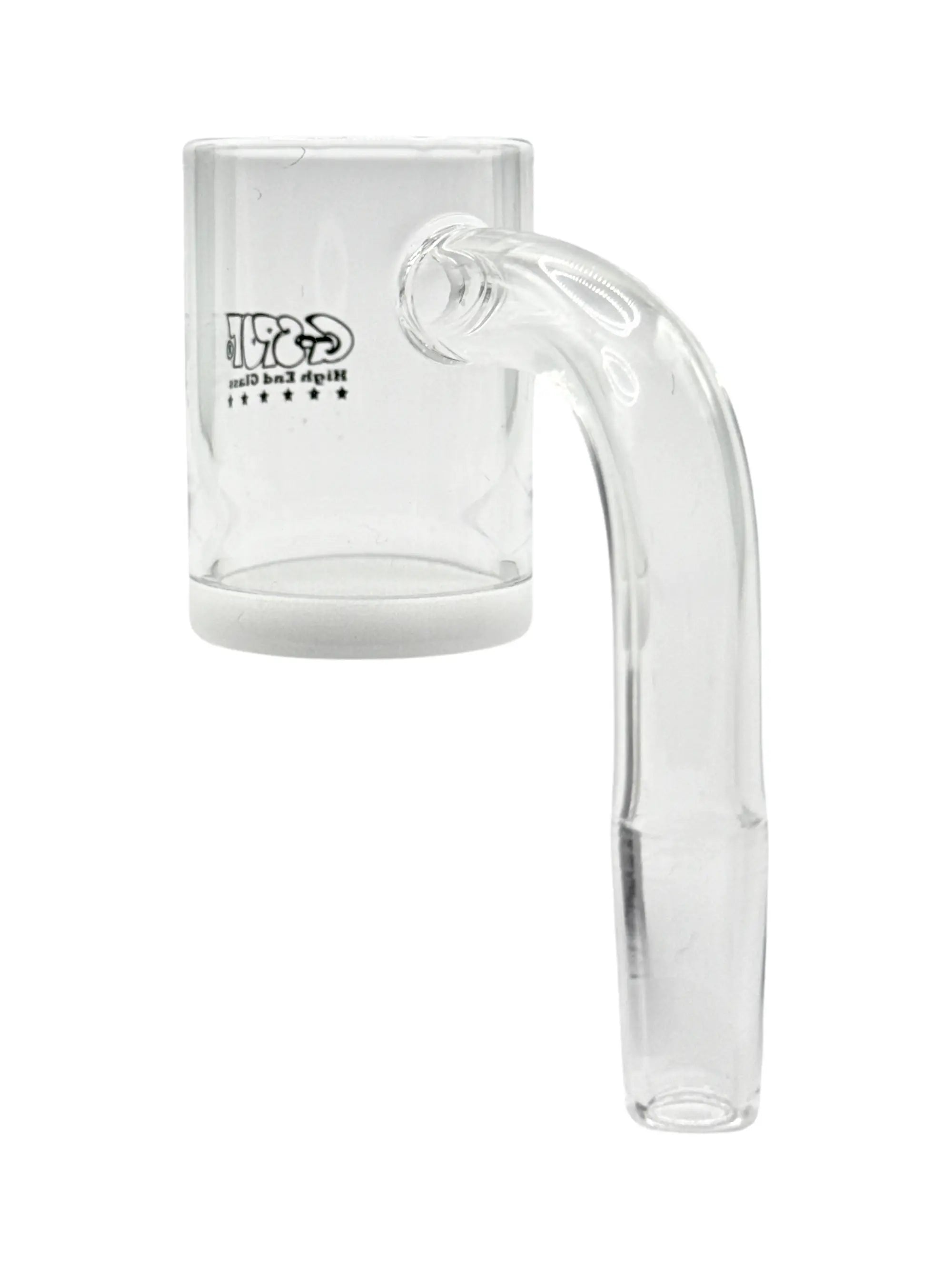 Quarzbanger von G-SPOT mit 90-Grad-Winkel und NS 14.5-Schliff für gleichmäßige Hitzeverteilung