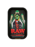 RAW Black Metal Rolling Tray Cone Monster Small aus Metall mit auffälligem RAW Design und kompakter Größe.