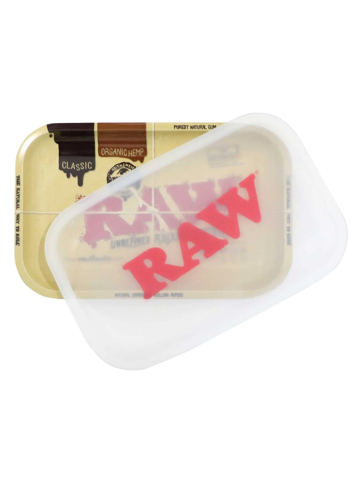 RAW Classic Dab Tray mit abnehmbarer Silikonabdeckung für Dabbing Zubehör