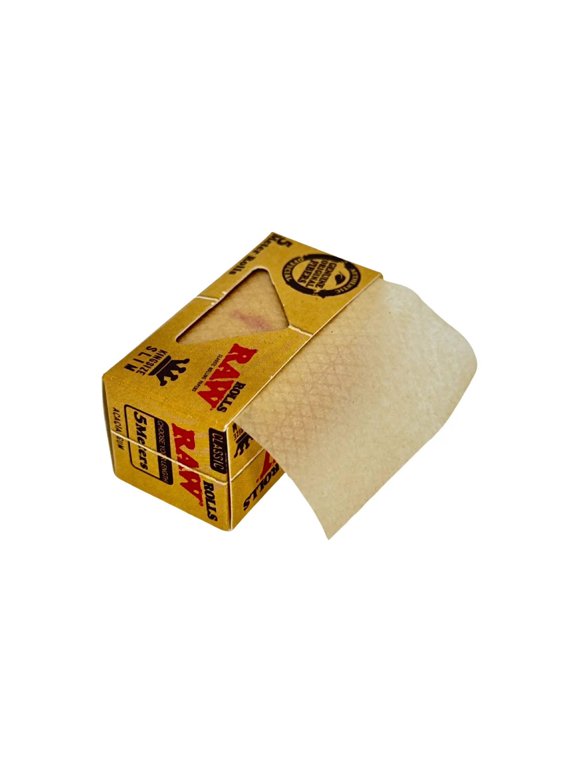 Detailansicht der feinen Papierstruktur der RAW Classic Rolls