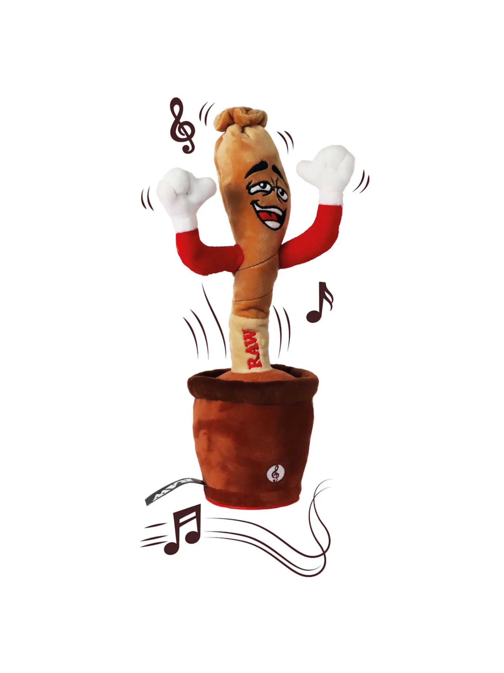 RAW Doobie Dancer im Cone-Design mit Tanzfunktion, reagiert auf Musik und Geräusche und sorgt für Unterhaltung und Aufmerksamkeit.