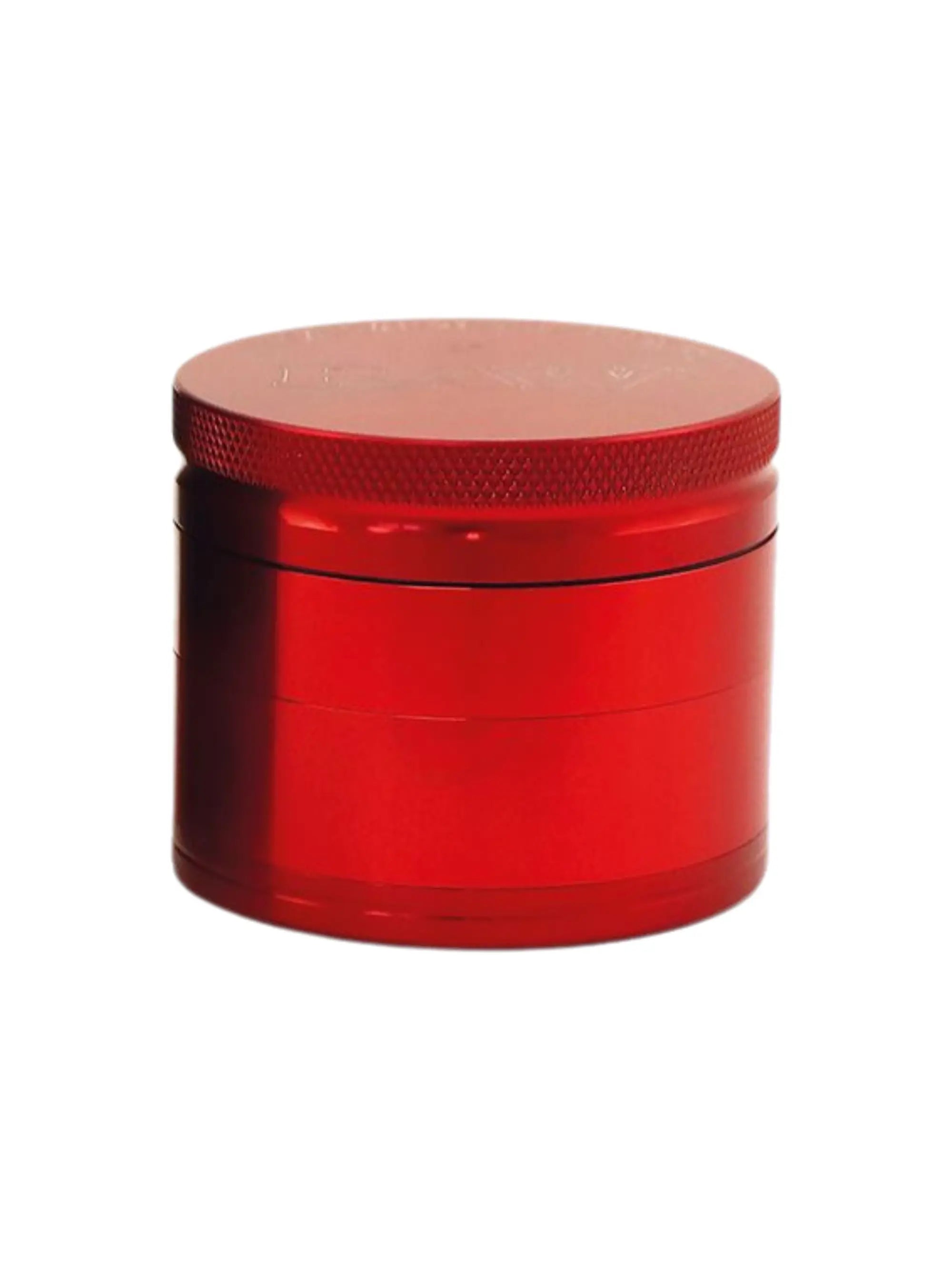 RAW x Hammer Craft Aluminium Grinder rot 55 mm, 4-teilig mit magnetischem Deckel und Pollensieb