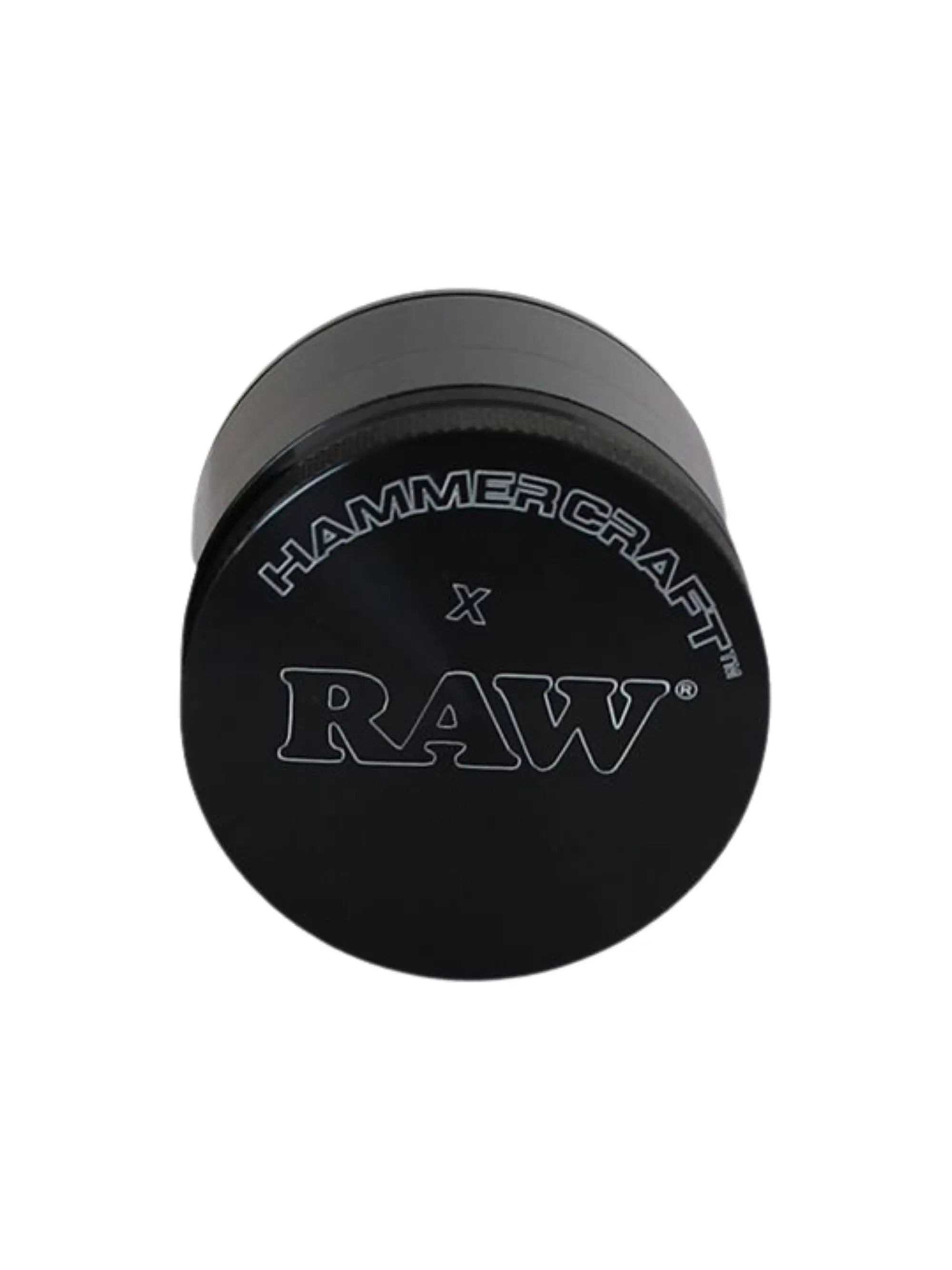 RAW Hammer Craft Grinder mit integriertem Pollensieb und Auffangkammer für gleichmäßiges Grinden durch scharfe Zähne