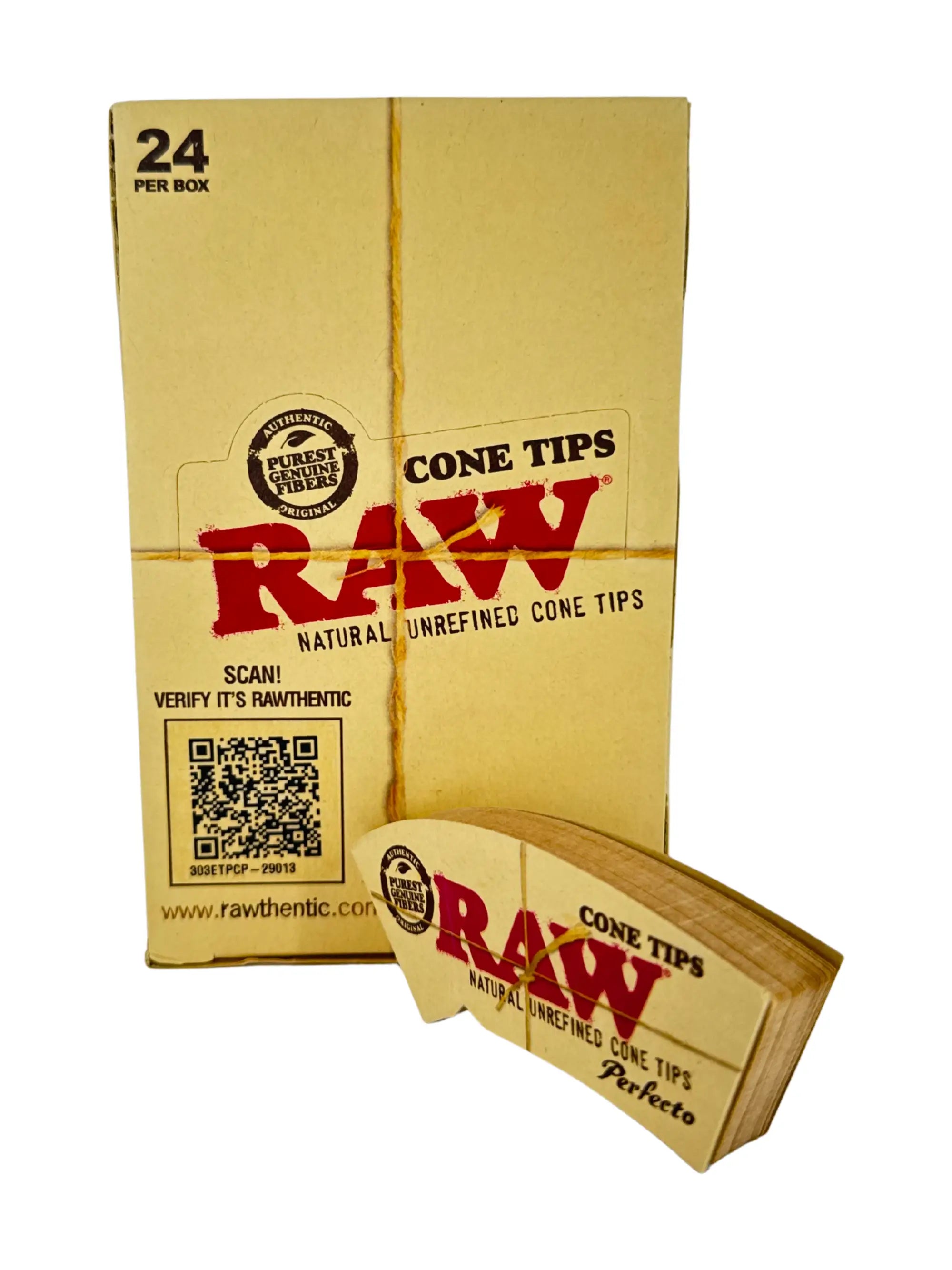 RAW Perfecto Cone Tips aus ungebleichtem Naturpapier
