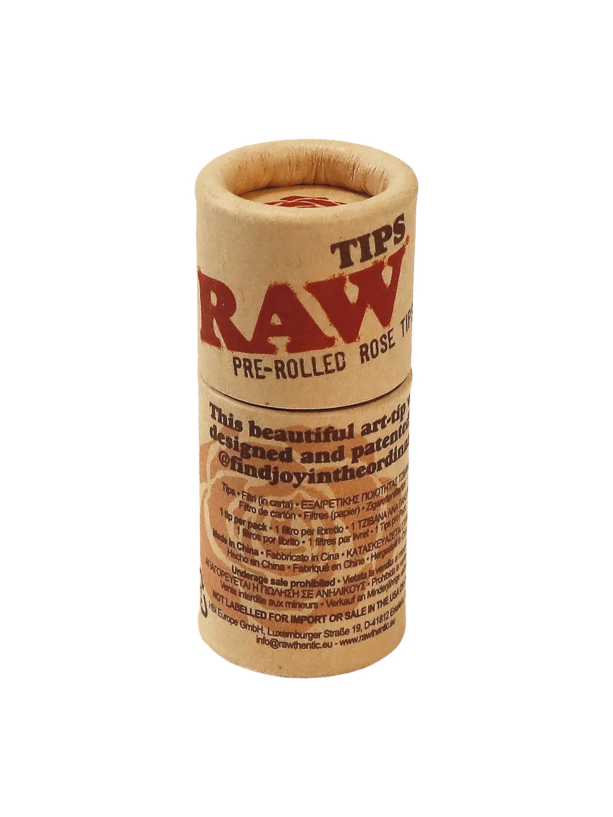 RAW Rose Tips rot in der Verpackung vorgerollte Papier Rosen