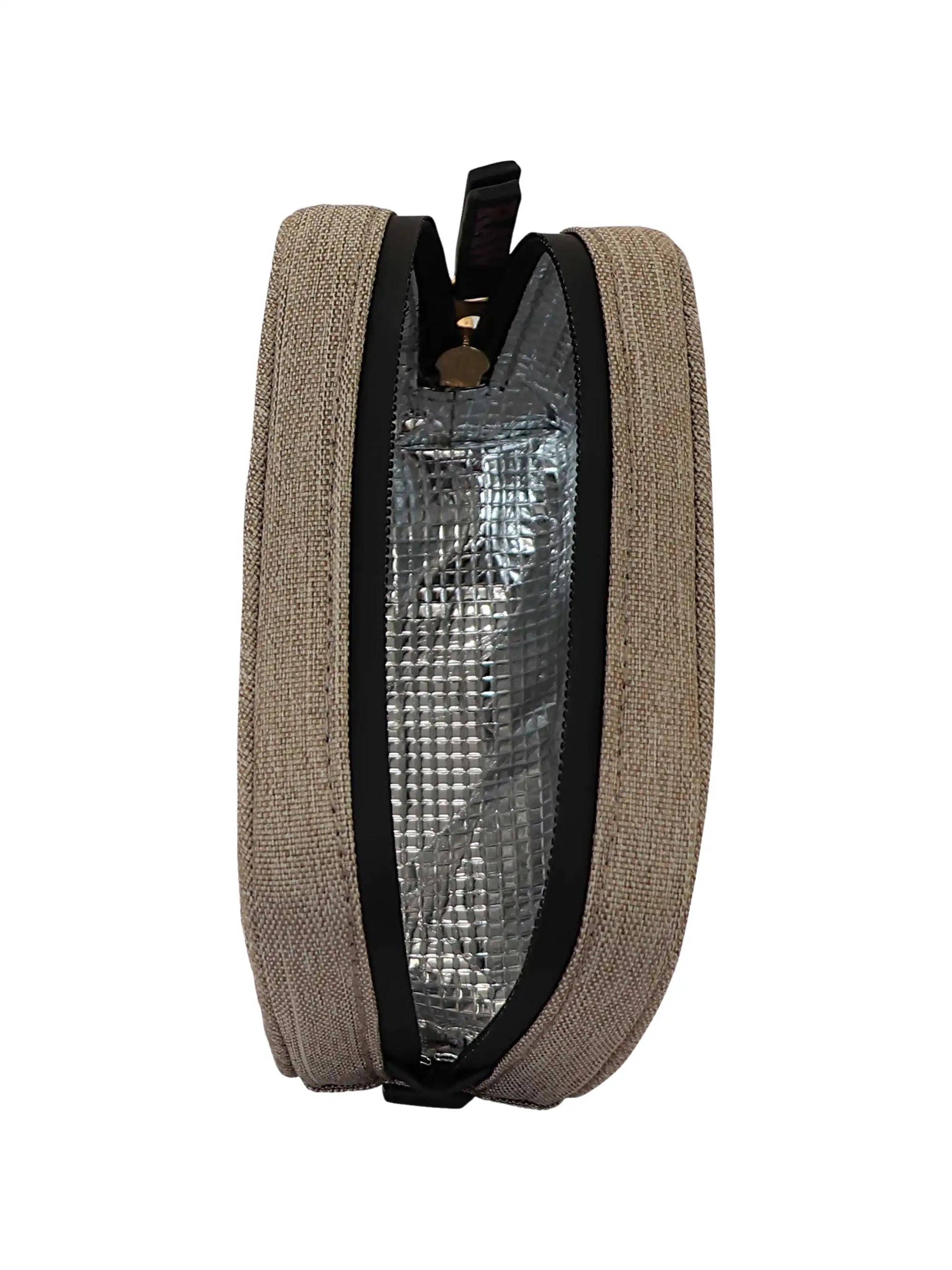 Innenansicht der RAW Smokers Pouch Medium mit Reißverschluss