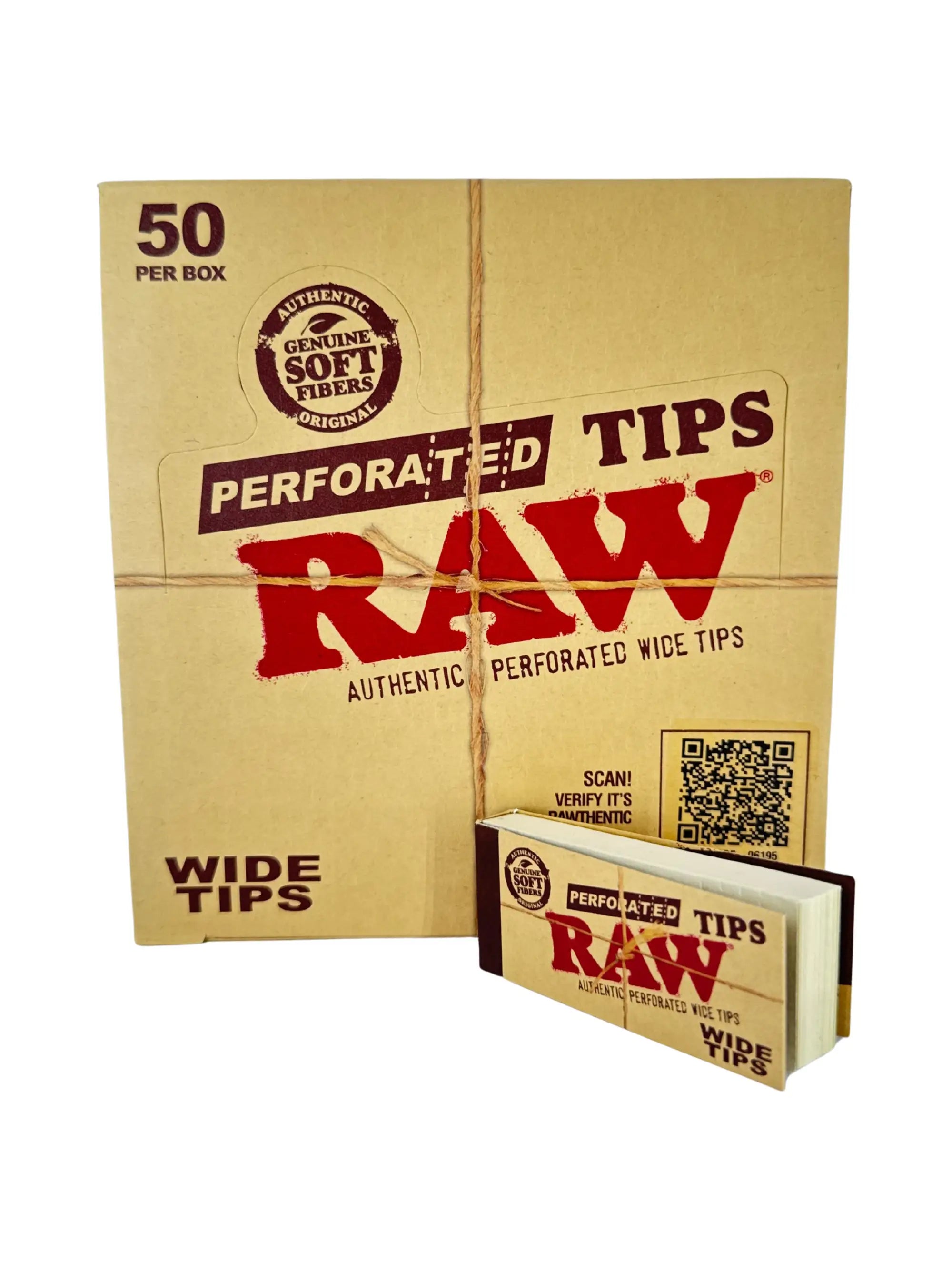 RAW Wide Filter Tips im Display mit 50 Heften