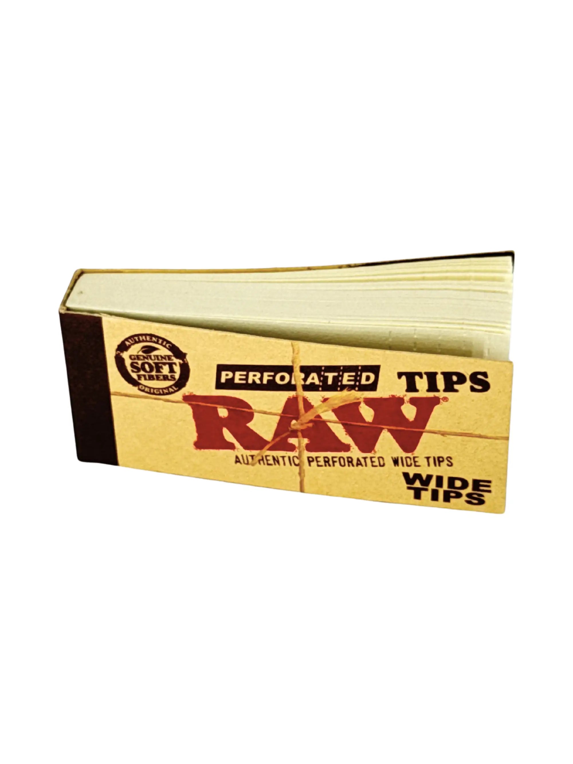 RAW Wide Tips aus ungebleichtem Naturpapier im Heft