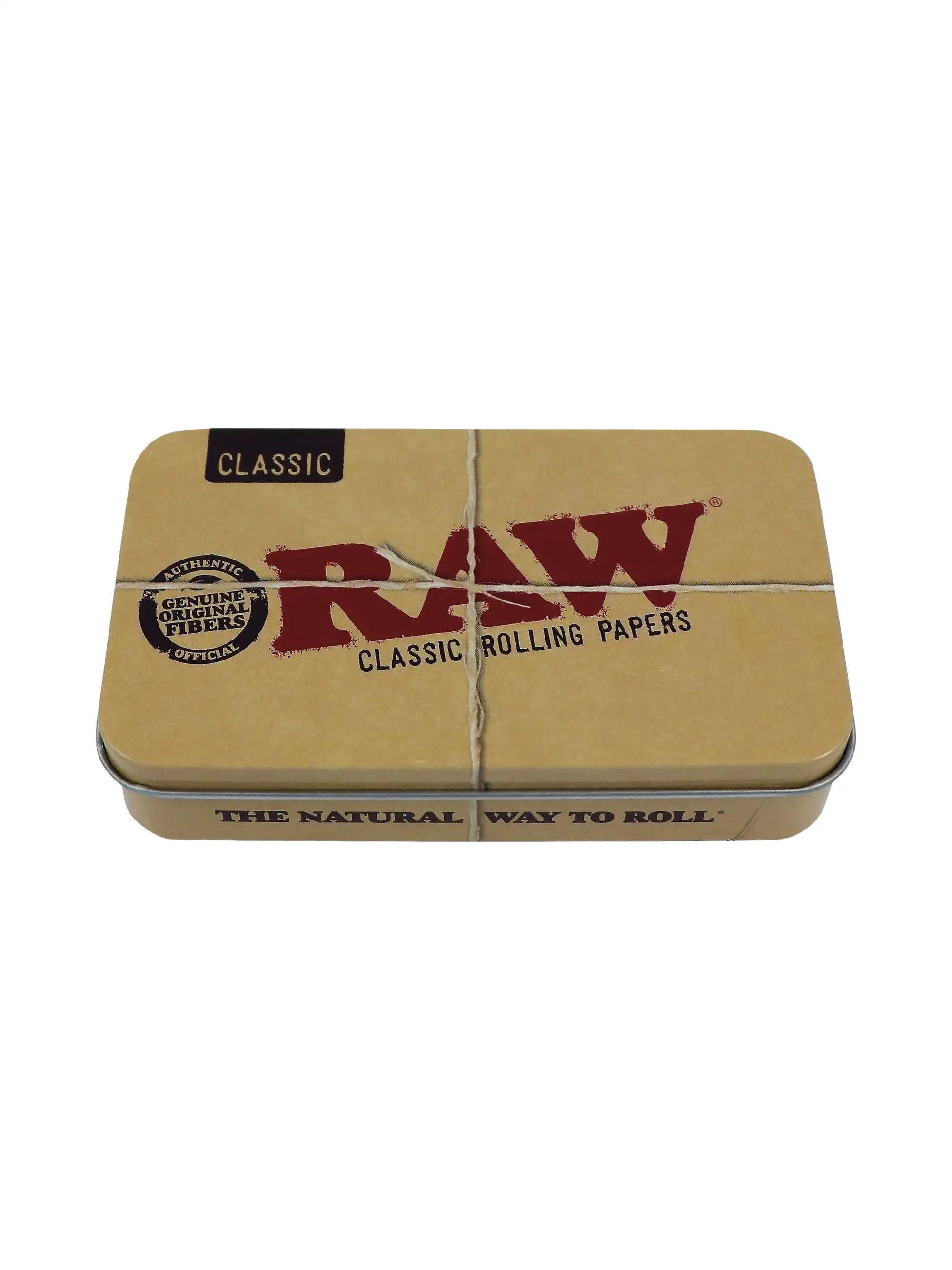 RAW Classic Tin Case – stabile Metallbox für Papers, Filter und Prerolls, robust, kompakt und perfekt für Headshop Zubehör
