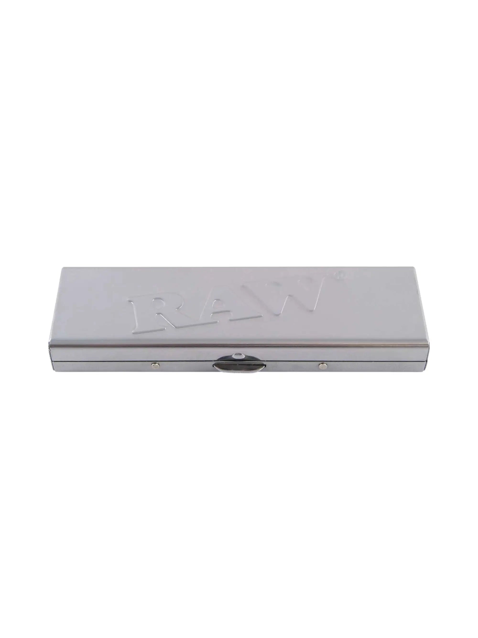 RAW Steel Paper Tin – stabile Edelstahl-Hülle für King Size Slim Papers, robust, stylisch und perfekt für unterwegs. Jetzt bei Stonerscents Headshop.
