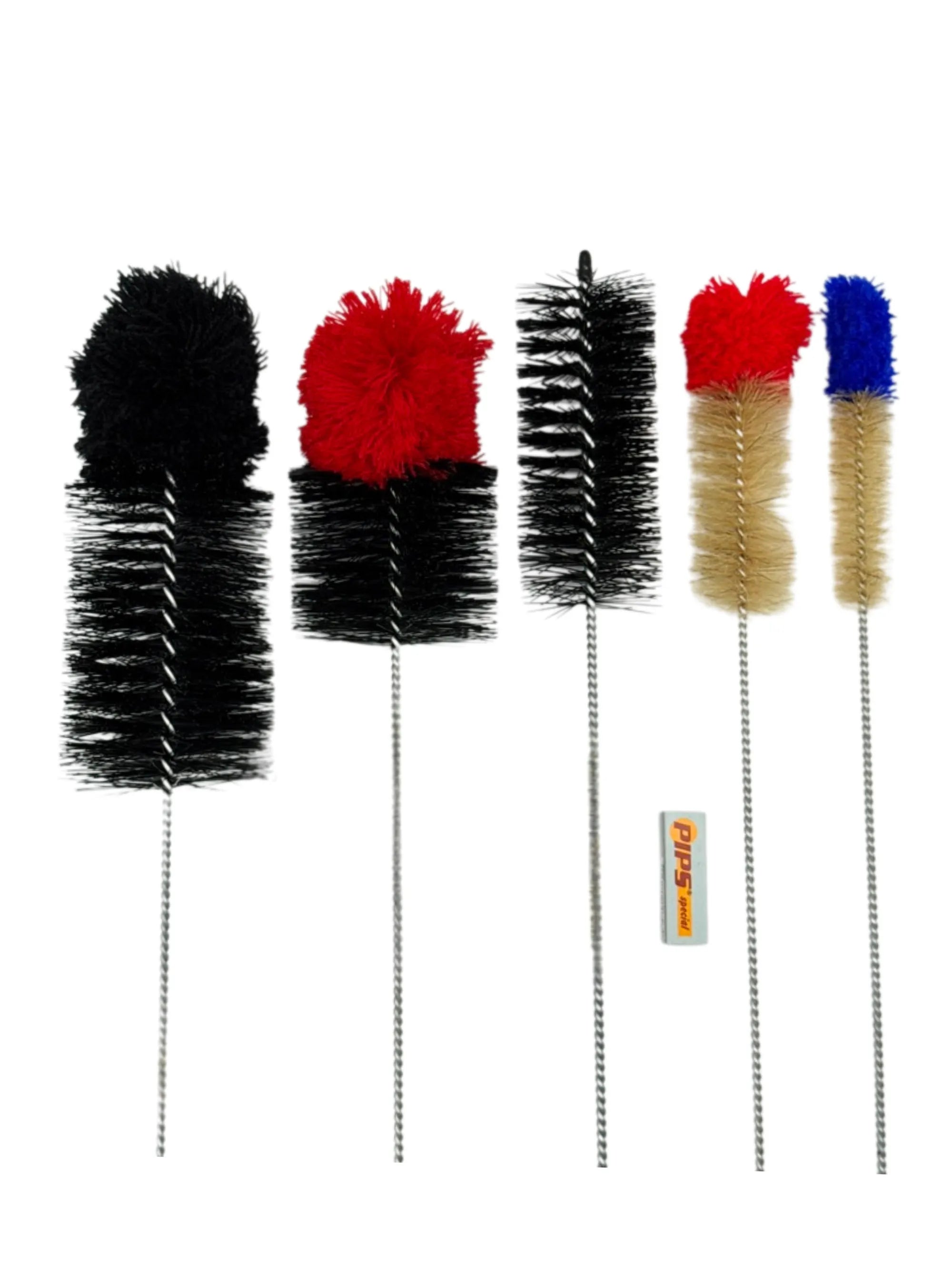 Reinigungsset mit Bürsten und Sieben für gründliche Reinigung von Bongs, Köpfen und Zubehör.