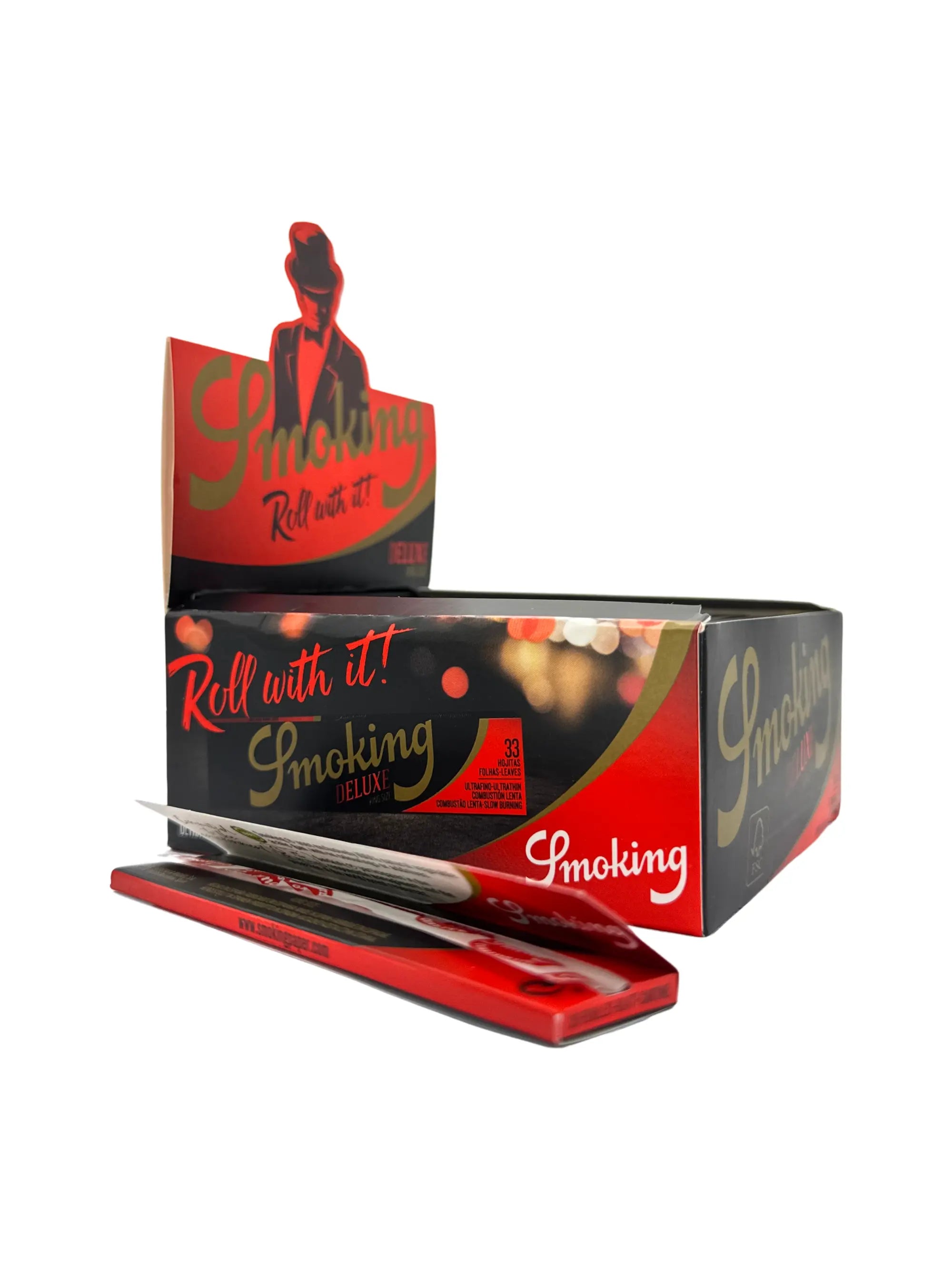 Extra feine King Size Papers im Display für sauberes Drehen und gleichmäßiges Rauchverhalten