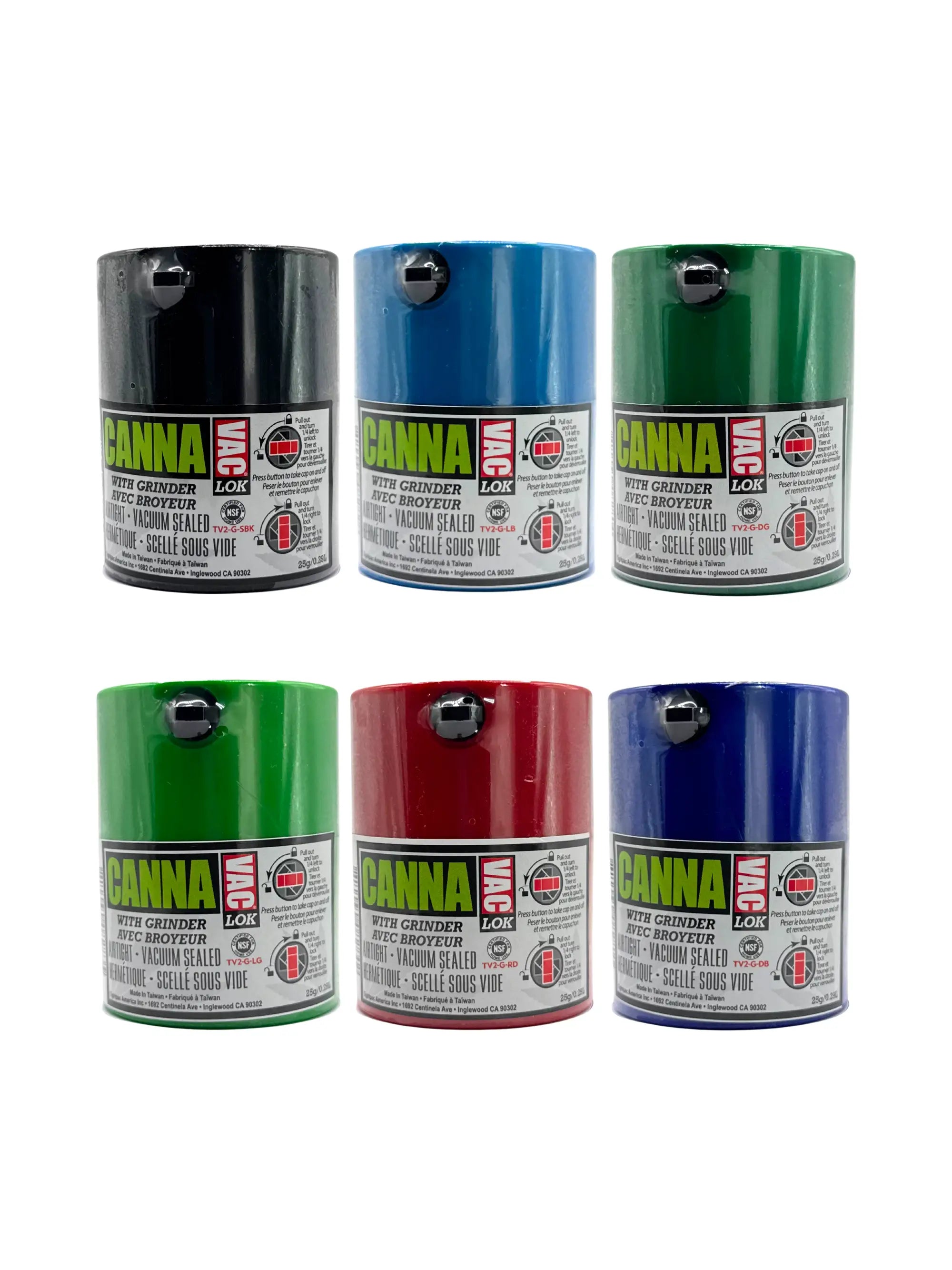 Tightpac Cannavac Lok Vakuum Container mit Grinder 0,29 L