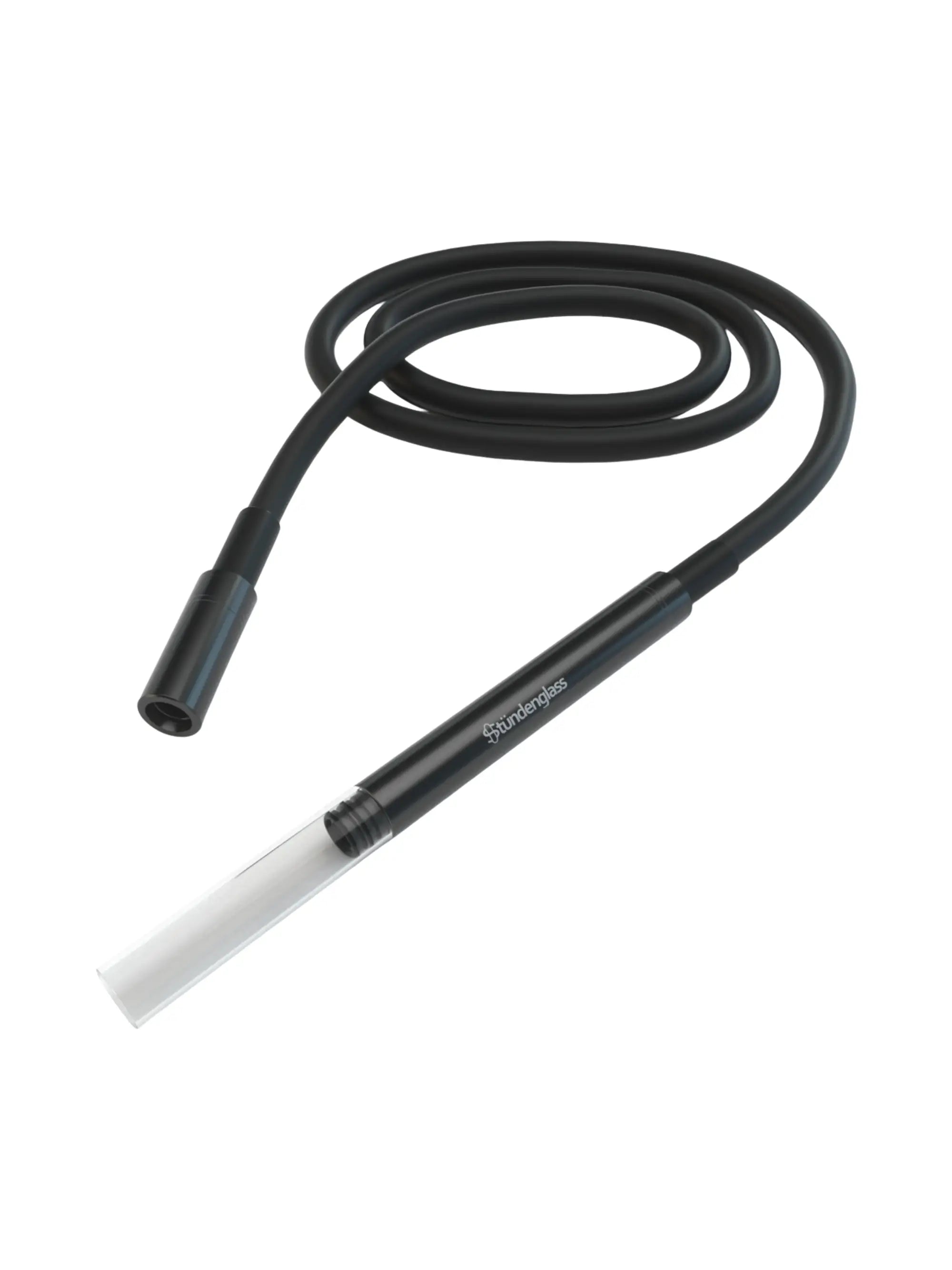 Stündenglass Gravity Hookah Black mit 90-cm Silikonschlauch für kontaktloses oder klassisches Rauchen.