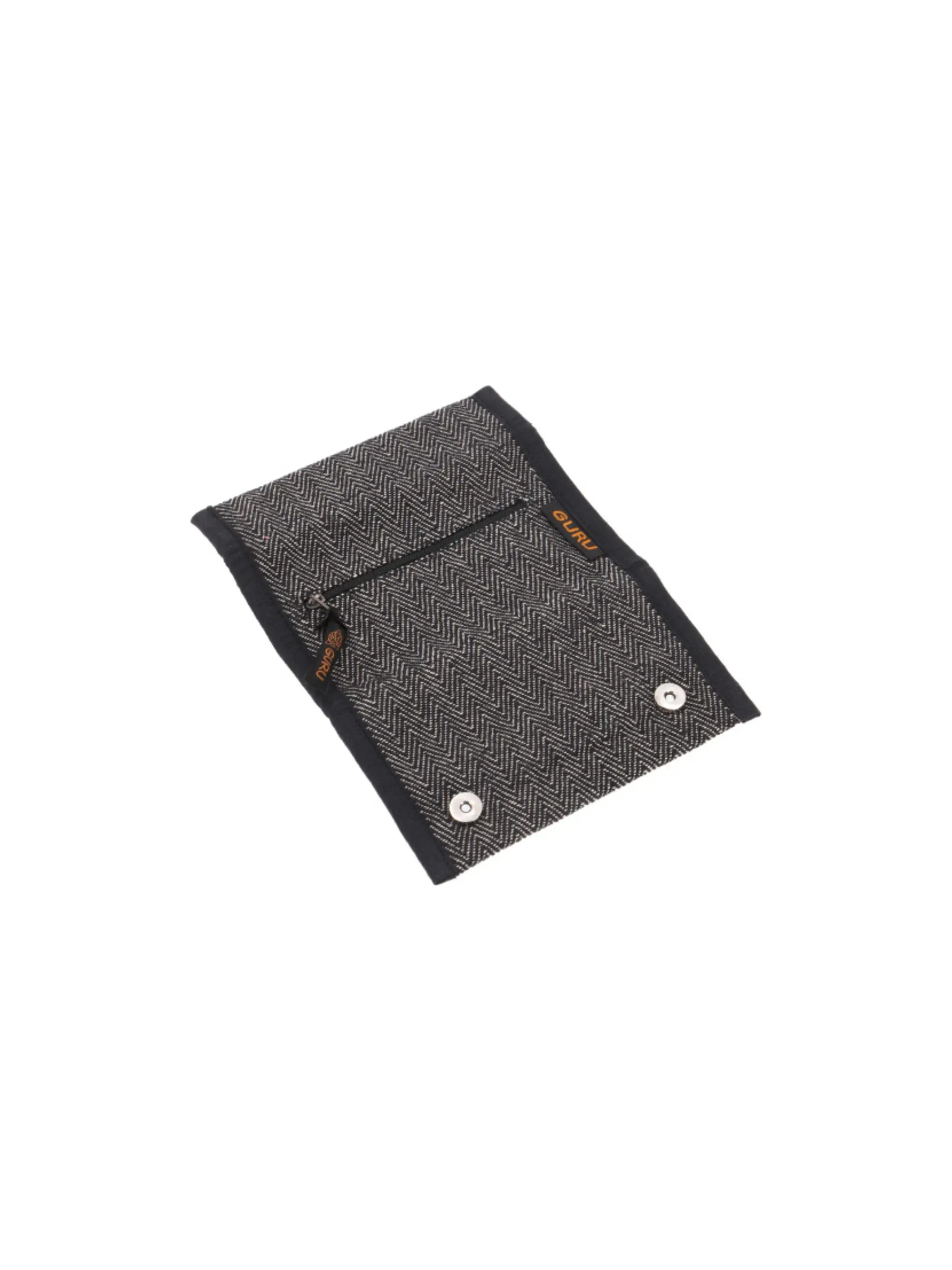 Tabaktasche schwarz im klassischen Fischgräten-Design für stilvolle Aufbewahrung