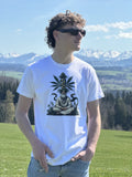 Unisex Basic T-Shirt in Weiß im klassischen Fit mit cleanem Streetwear-Design aus weicher Baumwollmischung.
