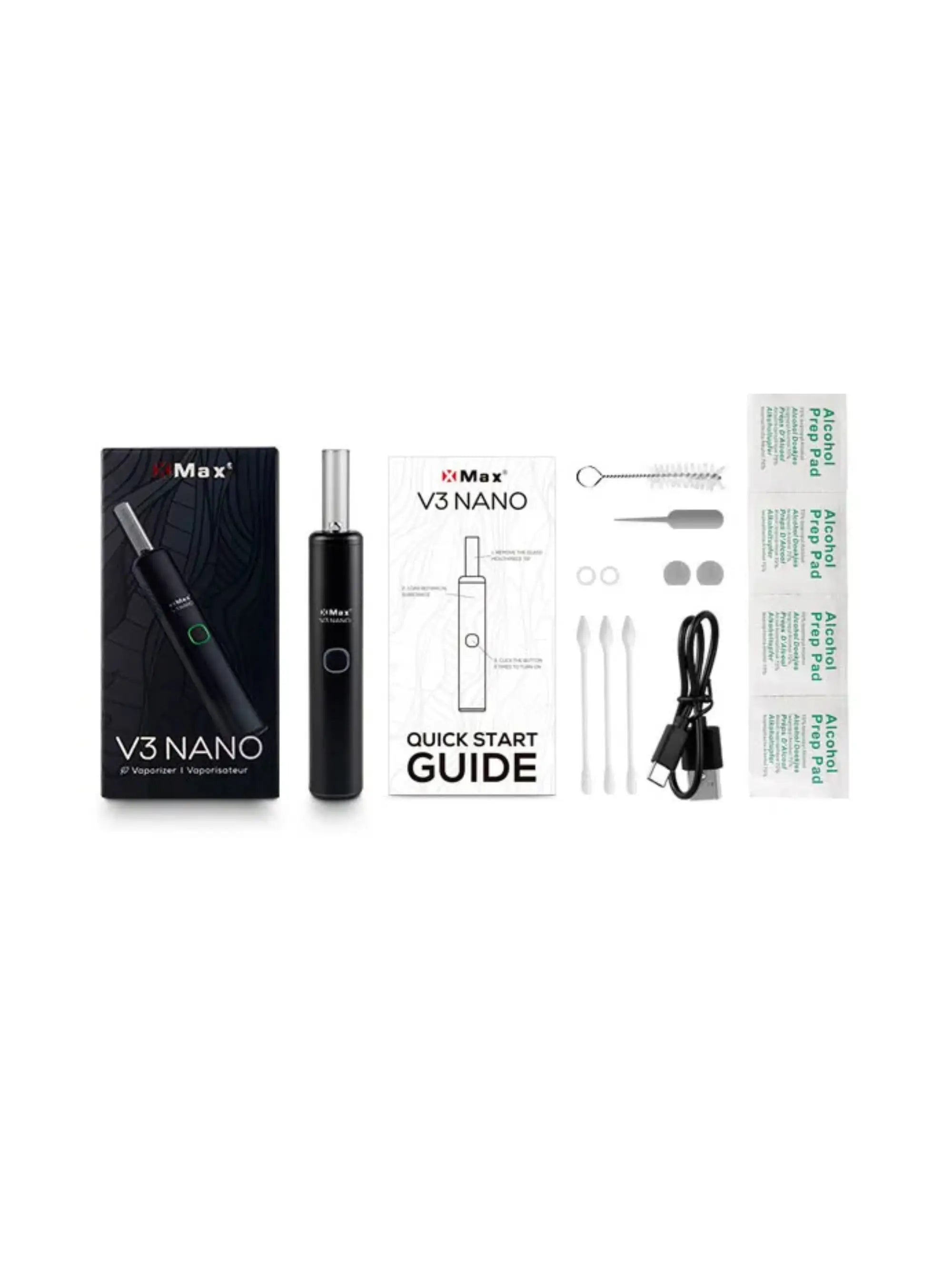 Lieferumfang von XMAX V3 NANO Vaporizer 